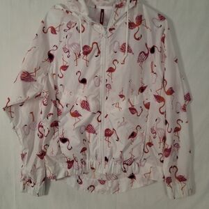UNIONBAY White Flamingo Print Jacket